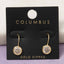 Round Cz Bezel Drop Earrings: 2SILVER