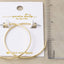 18K Gold Dipped Thin Oversized Hoop Earrings: GD