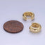 14K Gold Filled 10mm Chubby Minimalist Cartilage Huggie Earrings