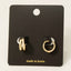 Cz Pave Layered Hinge Hoop Earrings: S