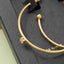 Secret Box Gold Dipped Cz Round Hoop Earrings: GD
