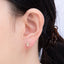 14K Gold Filled 7mm Clear Baguette Micro Paved CZ Mini Stud Earrings