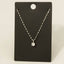 Gold Dipped Circle Cz Gem Pendant Necklace: 2SILVER