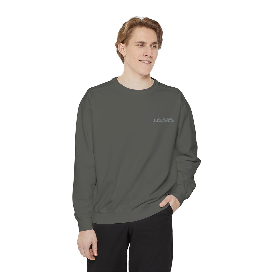 Grandpa Embroidered Garment-Dyed Sweatshirt