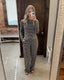 Weekend Drift Striped Lounge Set: Brown