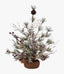 Frosted Tree W/Pinecone & Red Berry