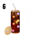 24oz Glass Tumbler With Bamboo Lid & Straw