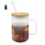 16oz Coffee Mug With Bamboo Lid & Straw