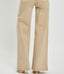 High Rise Tummy Control Wide Pants - Khaki