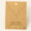 Chain Link Rhinestone Stud Charm Necklace: G