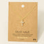 CZ Cross Pendant Necklace: G