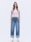 WENDI HIGH RISE CUFFED BARREL LEG JEANS