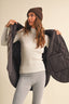 REVERSIBLE OVERSIZED QUILTTED PLAID VEST: Brown
