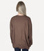 Ribbed  Knit Pullover - Chocolate