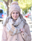 Animal Print Plaid Scarf
