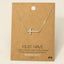 Cross Jewel Pendant Necklace: G