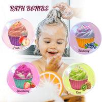 Mini Cupcake Bath Bombs with Surprise Inside