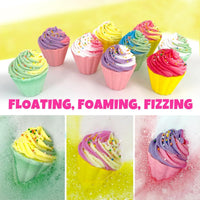 Cupcake Bath Bombs with Surprise Inside