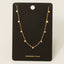 Dainty Mini Disc Station Necklace: G