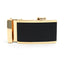 Mens Genuine Leather Sliding Buckle Belt