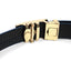 Mens Genuine Leather Sliding Buckle Belt