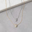 Dainty Chain Oval Cz Halo Solitaire Pendant Necklace: S