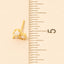 Mini Triple Rhinestone Stud Earring: G