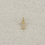18k Gold filled  Micro CZ Initial Letter Charm