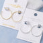 18K Gold Dipped Hammered Small Hoop Earrings: GD