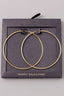 Skinny 60mm Hoop Earrings
