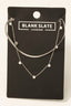 Layered Snake Chain And Lariat Necklace: S