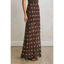 Polka Dot Pull On Maxi Skirt: CHOCOLATE CREAM