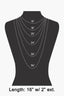 Gold Dipped Cz Station Charms Necklace: GOLD