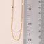 Dainty Layered Disc Station Necklace: G