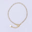 24K Gold Filled Clear CZ Tennis 6.9 inch Bracelet with Extender