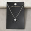 Round Bezel Cz Solitaire Pendant Necklace: GOLD