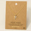 Triple Cross Pendant Necklace: S