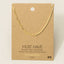 Gold Dipped Cz Chain Link Necklace: G