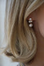 Dahlia Cz Pearl Studs