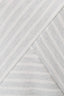 CREW NECK SLEEVELESS DIAGONAL PANEL STRIPE TOP: LT GREY-CREAM STRIPE