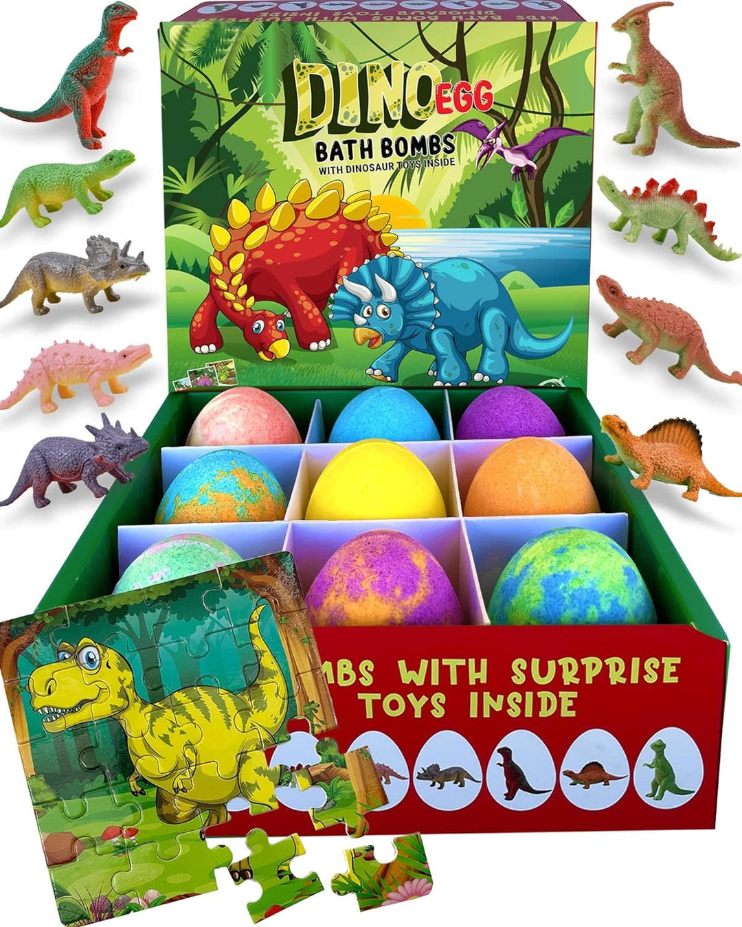 Dino Bath Bomb With Surprise Toys