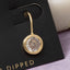 Round Cz Bezel Drop Earrings: 2SILVER