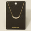 Oval Cz Studs Charm Necklace: S