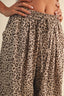 LEOPARD GAUZE RELAXED FIT BALLOON PANTS: LEOPARD