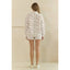 Cozy Holiday Print Lounge Shorts: White Combo
