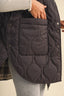 REVERSIBLE OVERSIZED QUILTTED PLAID VEST: Brown