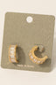 Pave Baguette Hoop Earrings