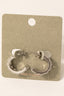 Pave Baguette Hoop Earrings
