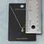 Dainty Teardrop Bezel Cz Pendant Necklace: GOLD