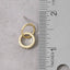Gold Ring Connector Cz Pave Bar Drop Earrings: G